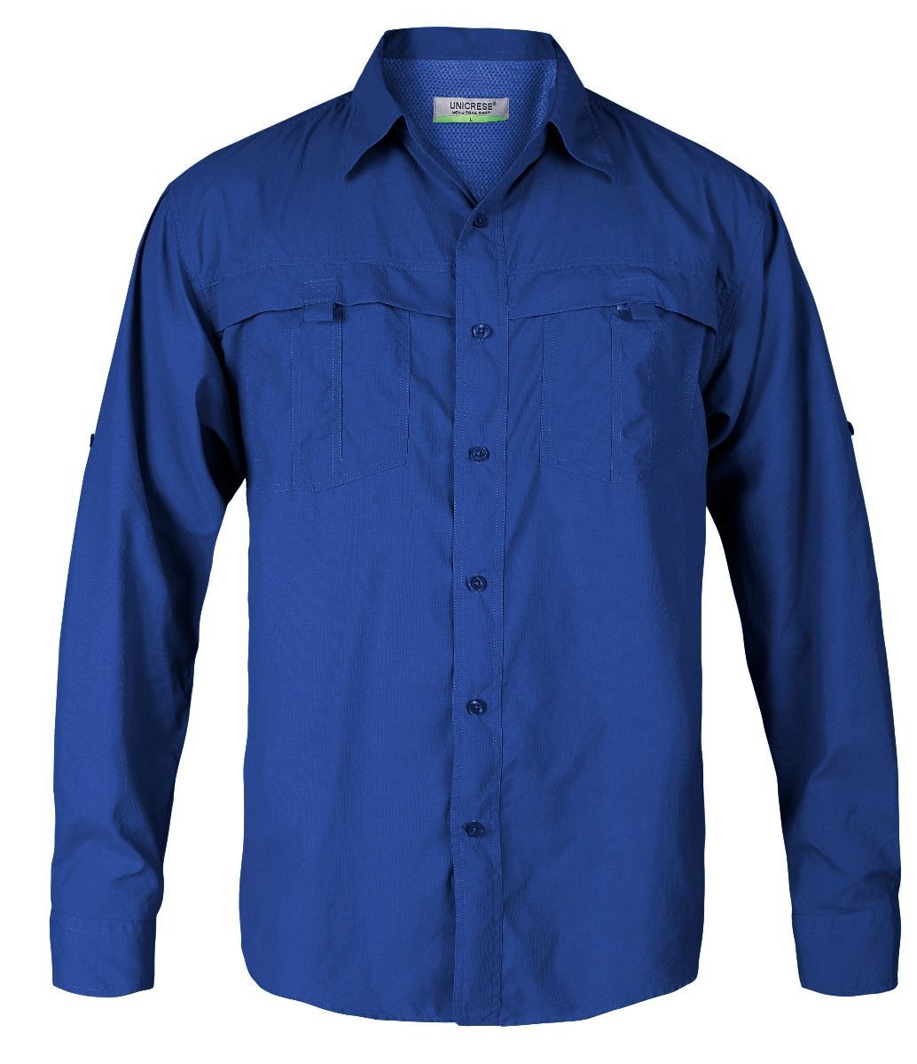 Camisas Hombre, Volcom Styrofoam Stripe Long Sleeve Button Up Shirt Azul